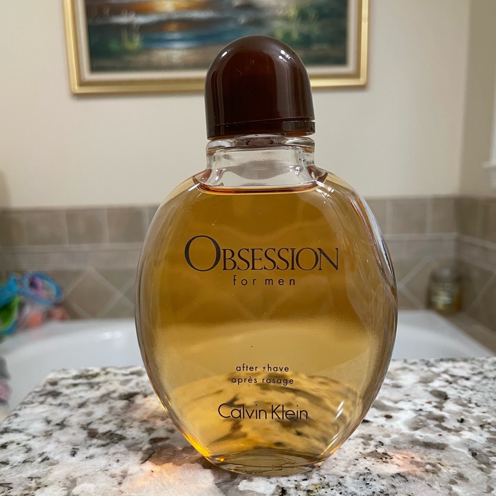 Obsession Calvin Klein for men aftershave 4 oz (125 ml) — like new